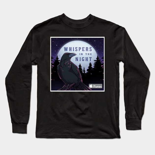 Whispers in the Night 2021 Logo (Purple) Long Sleeve T-Shirt by Whispers in the Night Podcast